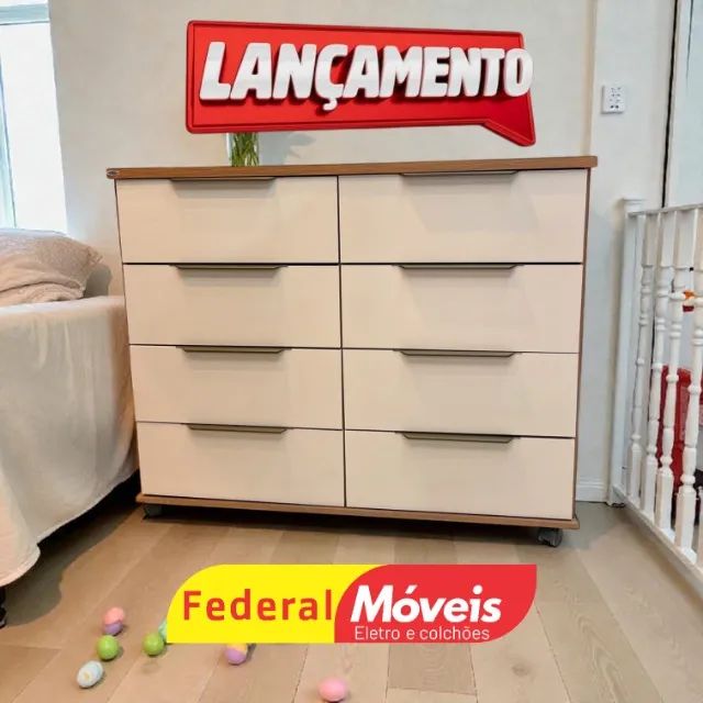 Cômoda 8 GAVETAS (ENTREGA HOJE)