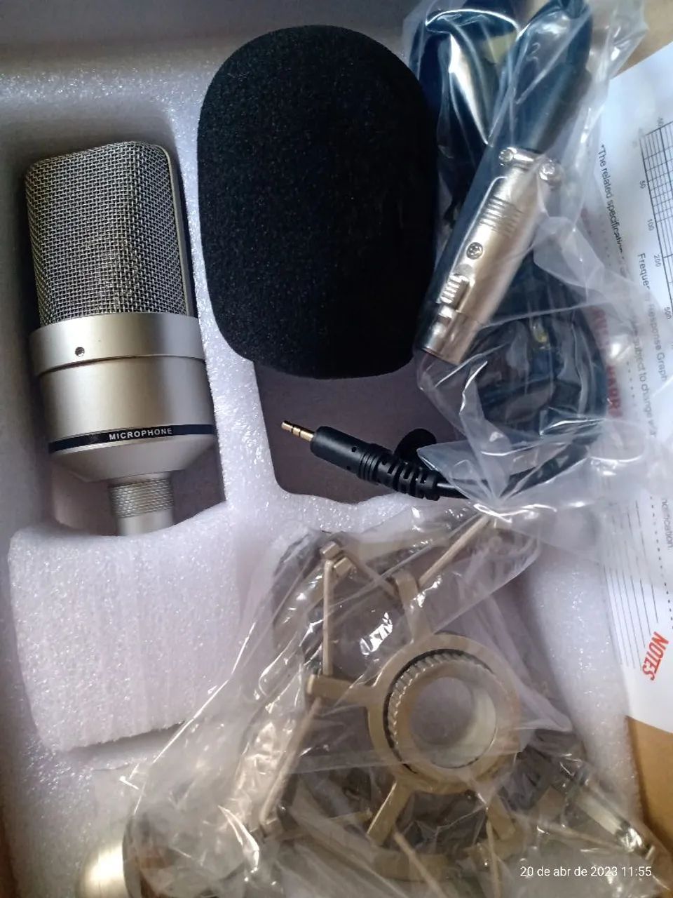 Microfone condensador profissional 64407621546881122