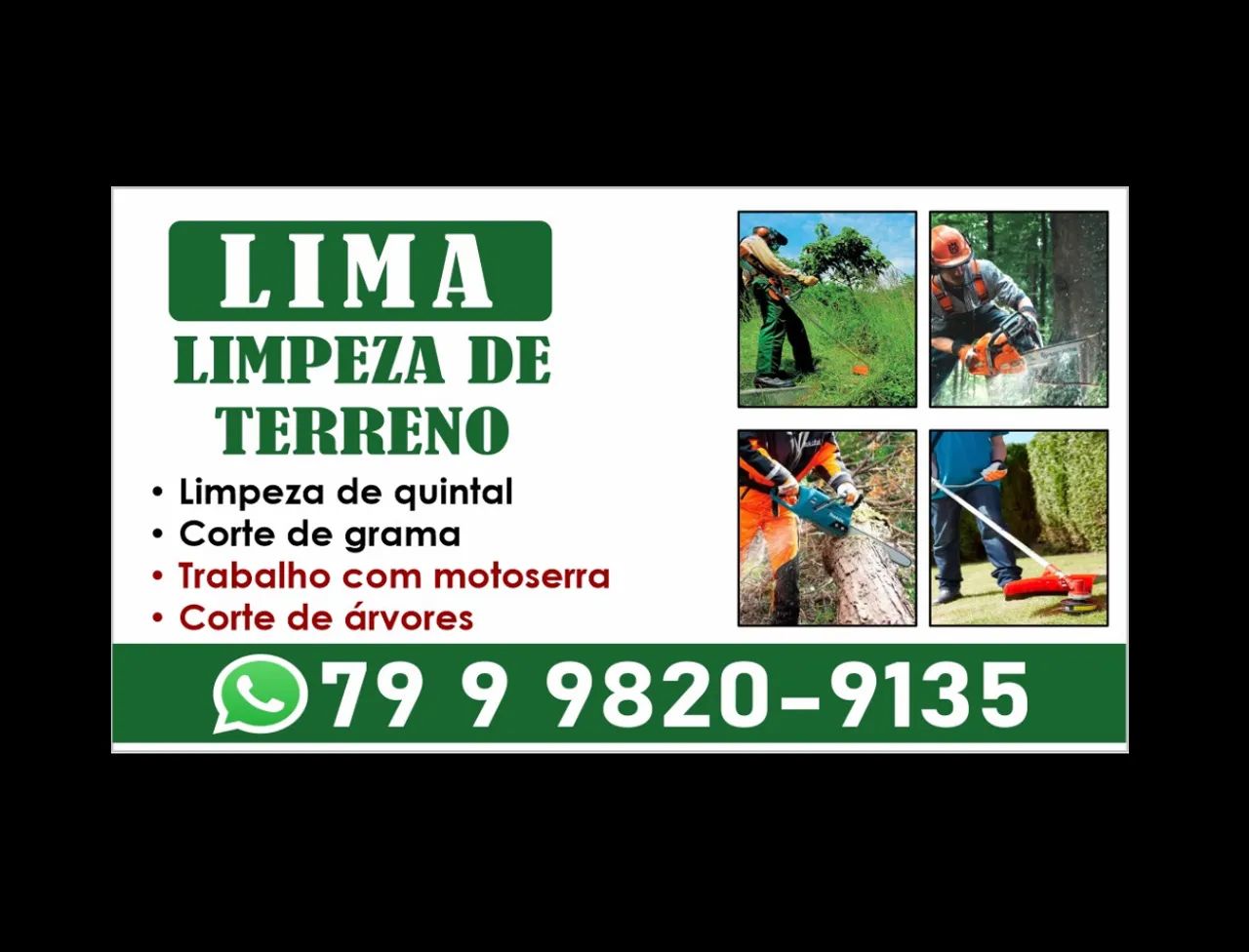 Limpeza de terreno, quintal