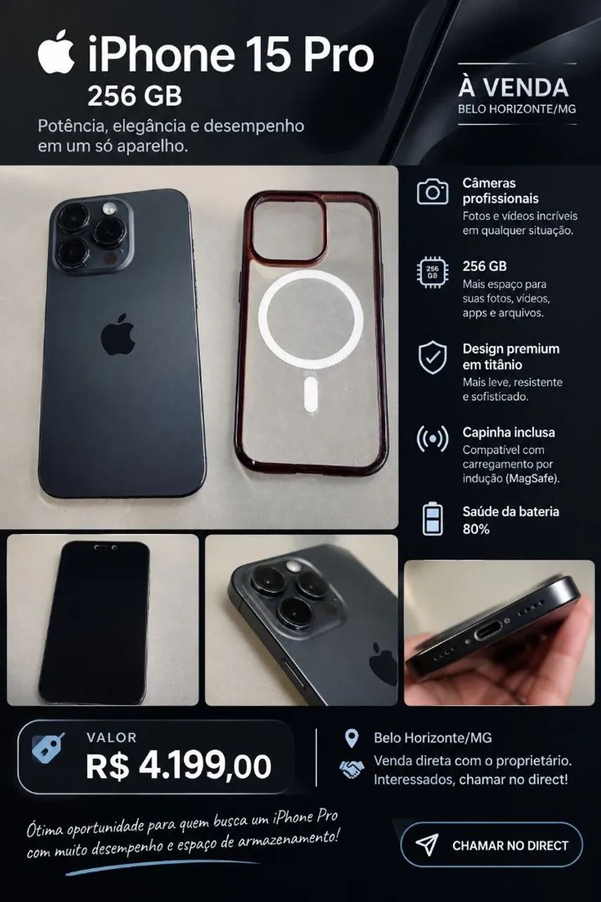I Phone 15 Pro 256 GB