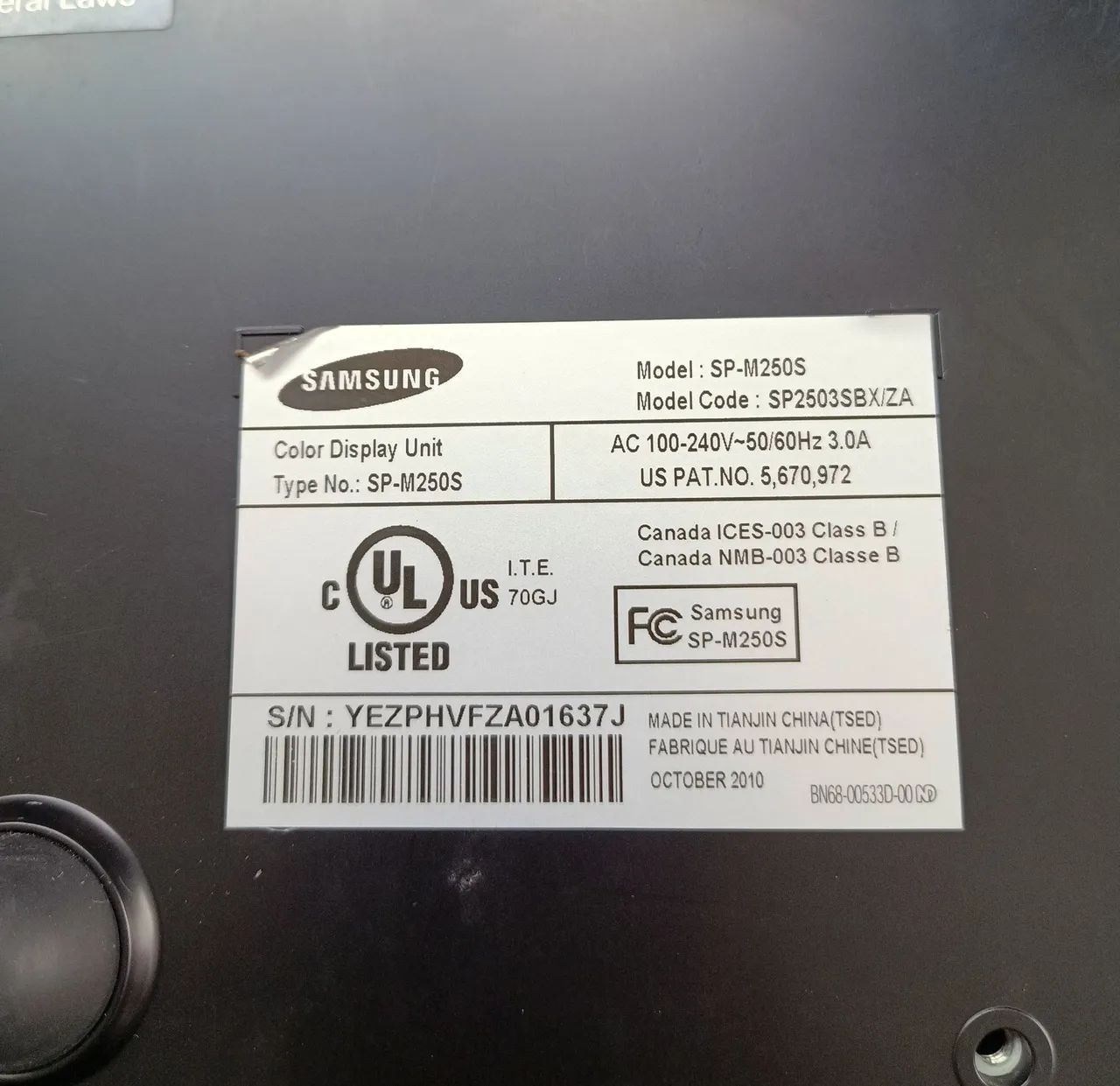 Vendo PROJETOR SAMSUNG SP-M250S, 2500 LÚMENS Com HDMI, funcionando. LEIA. - Foto 3