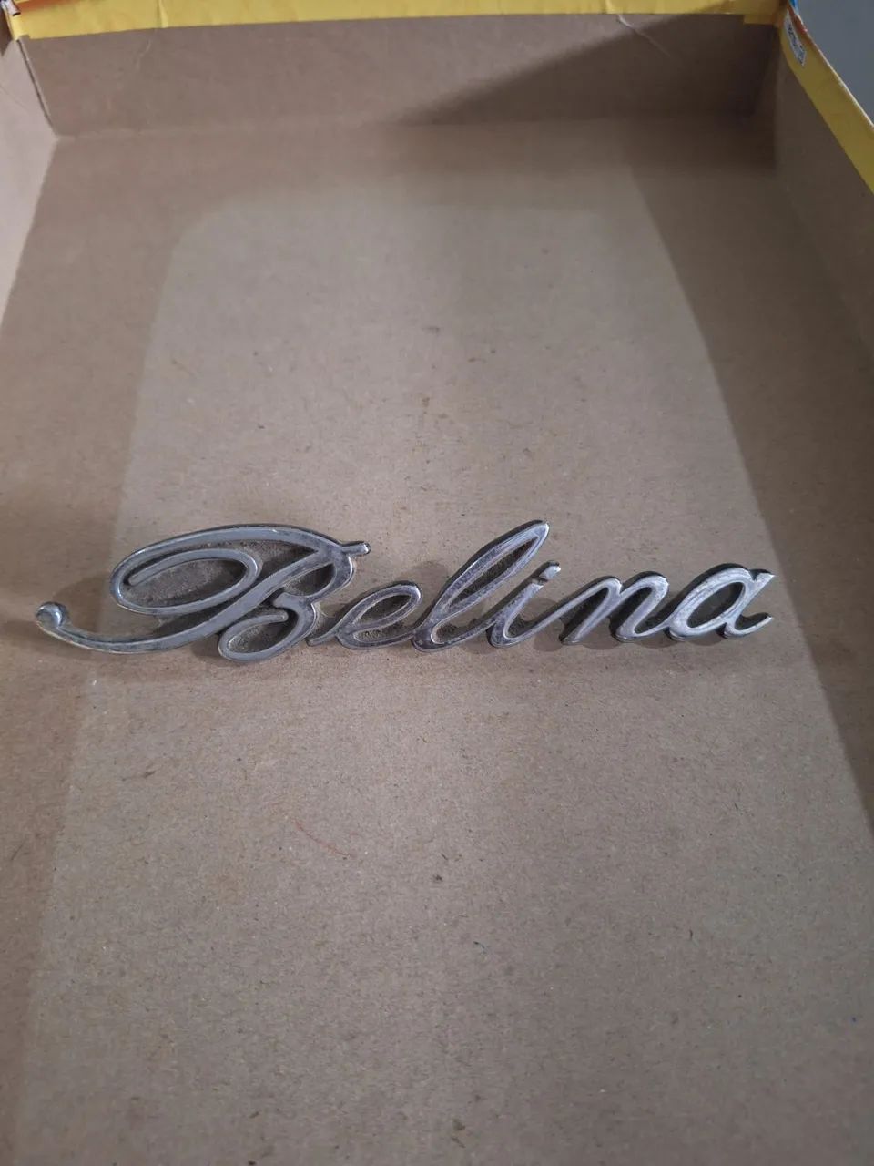 Emblema Belina original metal autêntico 