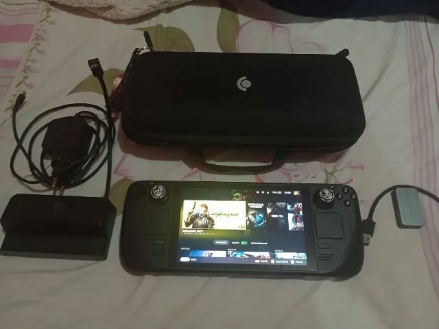 Steam Deck 1TB + Dock Original + MicroSD 256GB - Completo - Aceito