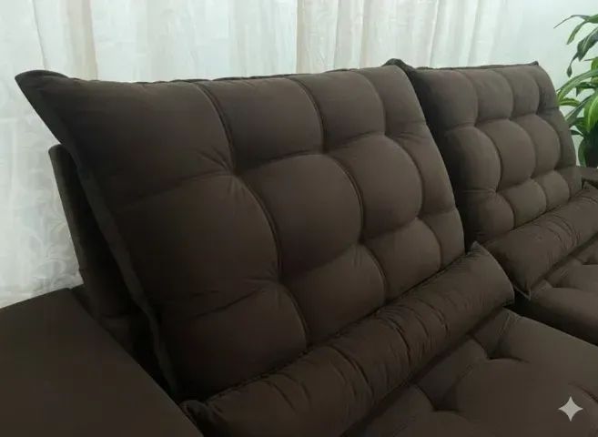 Sofá estofado com pillow e molas ensacadas (FRETE GRATIS) - Foto 2