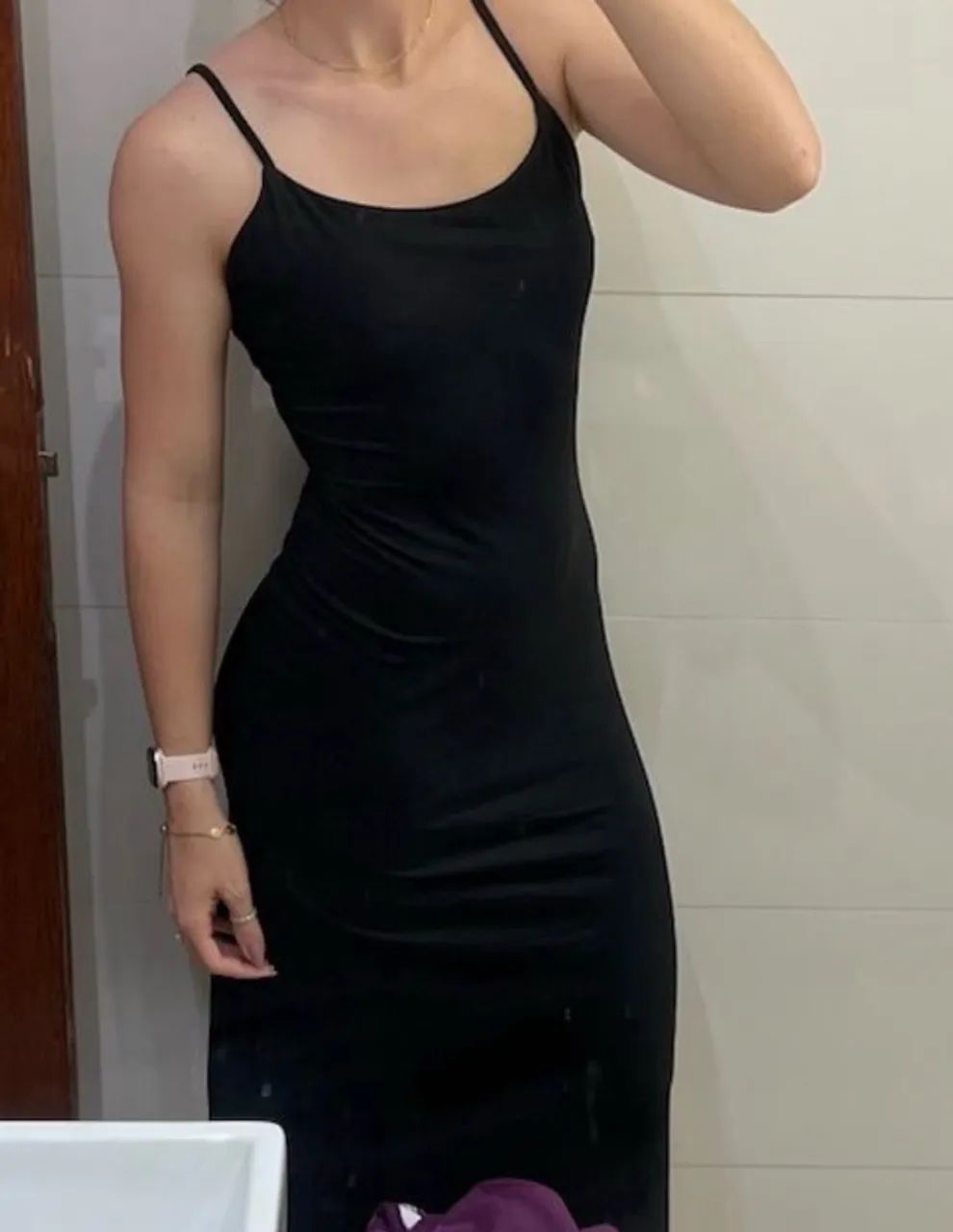 Vestido longo preto - mídi  - Foto 3