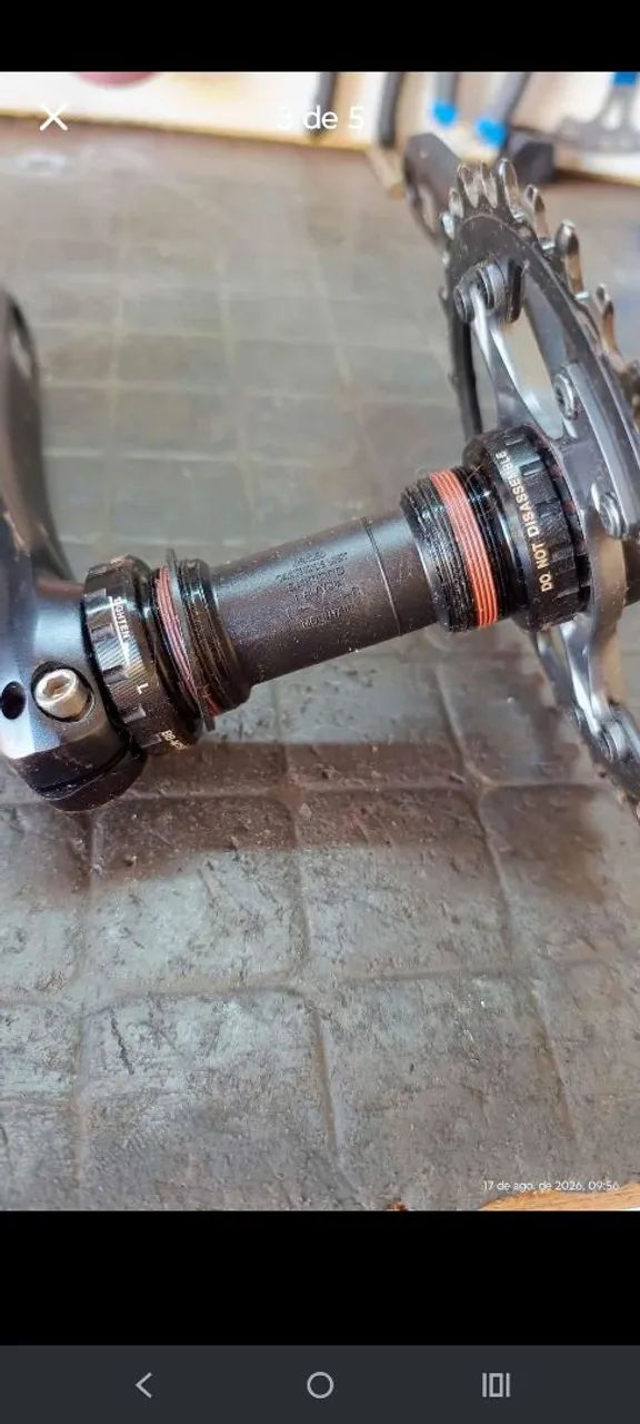 Pedivela e movimento central Shimano Deore - Foto 3