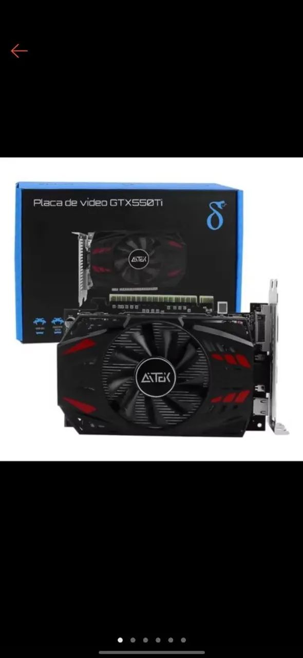 Vendo placa de video GTX 550 ti 2gb