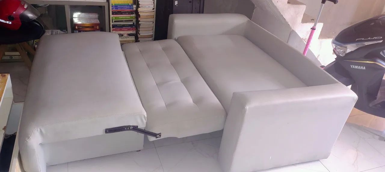Sofá cama de couro  - Foto 4