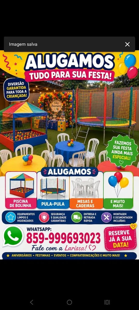 Pula pula piscina de bolinha mesas e cadeiras  - Foto 3