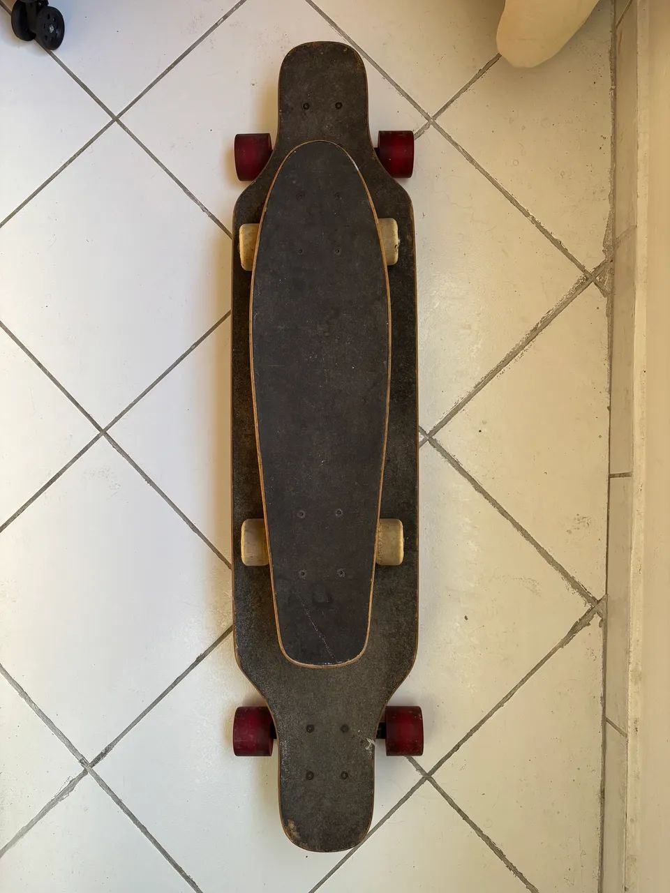 Skate longboard + mini cruiser em madeira CONJUNTO - Foto 6
