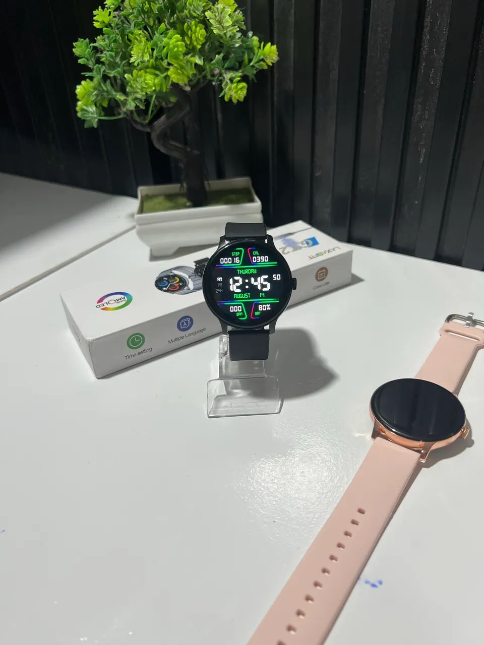 Smartwatch redondo gt2 faz e recebe chamada  - Foto 4