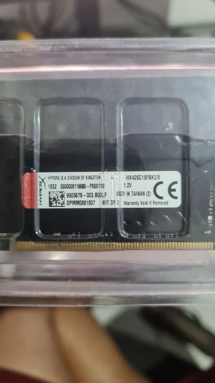 2 memorias ddr4 4gb 2666mhz hyperx  - Foto 2