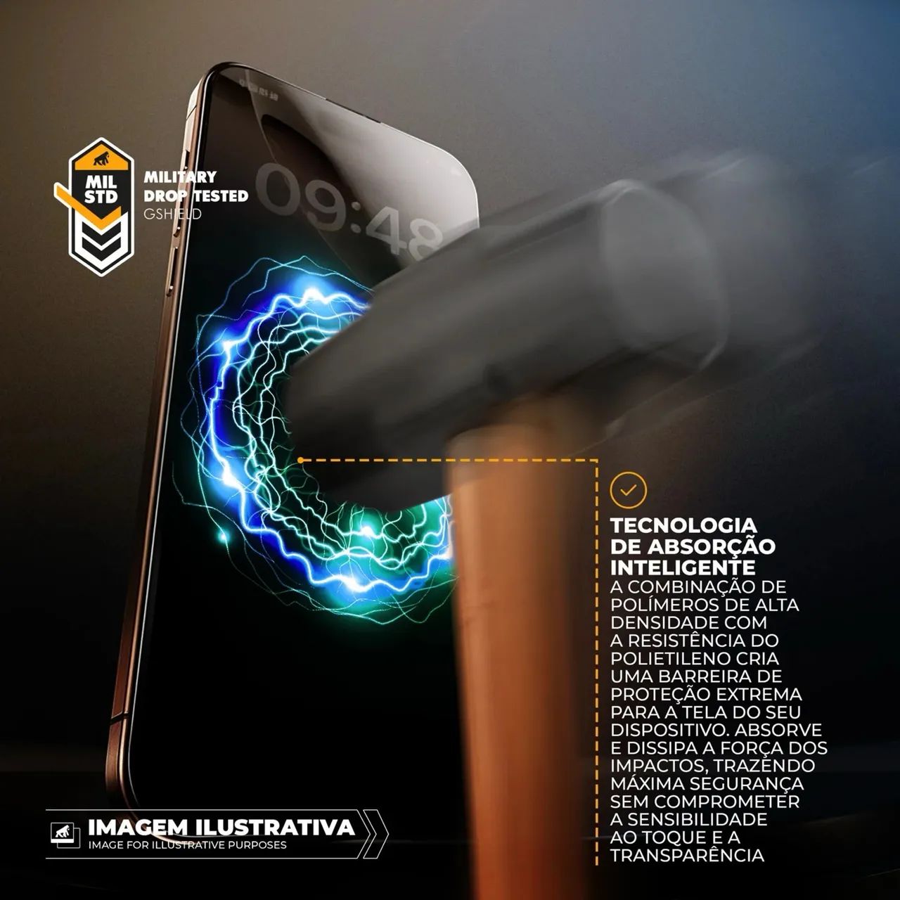 Película de Privacidade Survivor Gshield para iPhone  - Foto 4