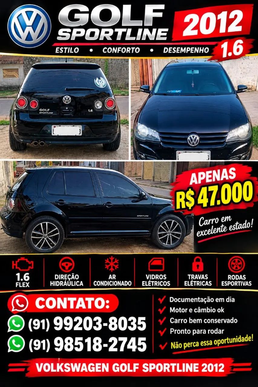 Volkswagen Golf 1.6 MI TOTAL FLEX 8V 4P 2012