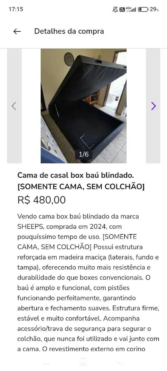 Cama box baú casal - Foto 3