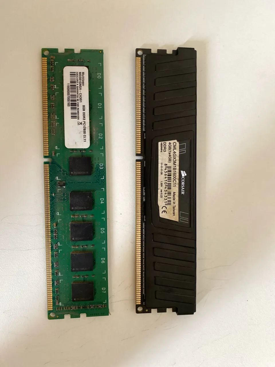 MEMÓRIAS RAM 4GB e 8 GB