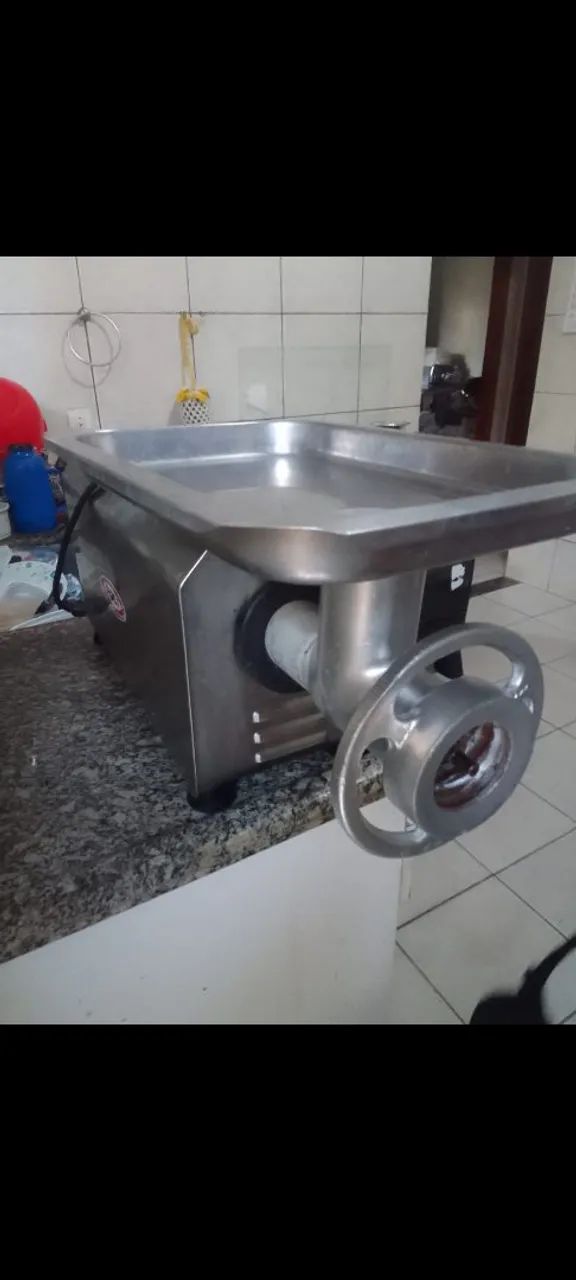 MOEDOR DE CARNE INDUSTRIAL POLI - INOX - Foto 2