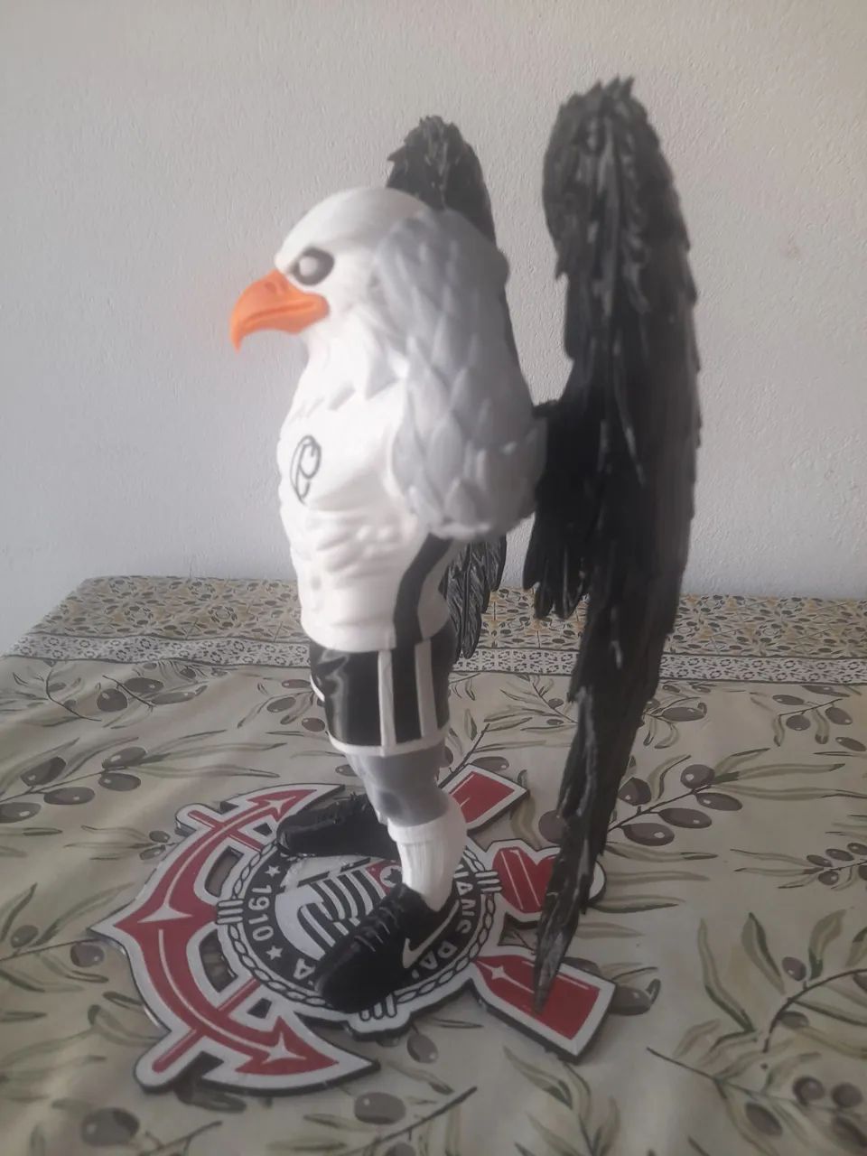MASCOTE DO CORINTHIANS 25 CM COM BASE IMPRESSO EM 3D - Foto 2
