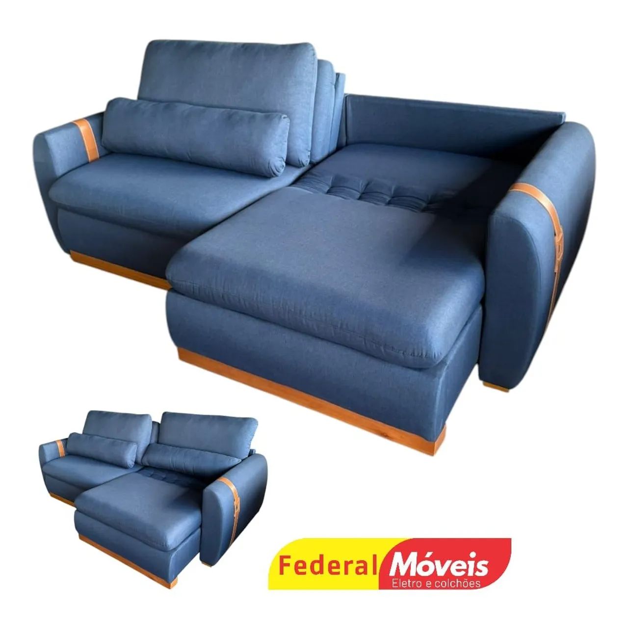 Sofá Cama 2,30m em Linho Premium Promoção - Solicite Catálogo  - Foto 2