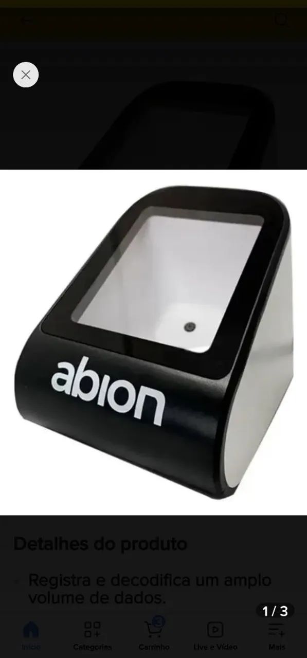 Leitor de código de barras albion