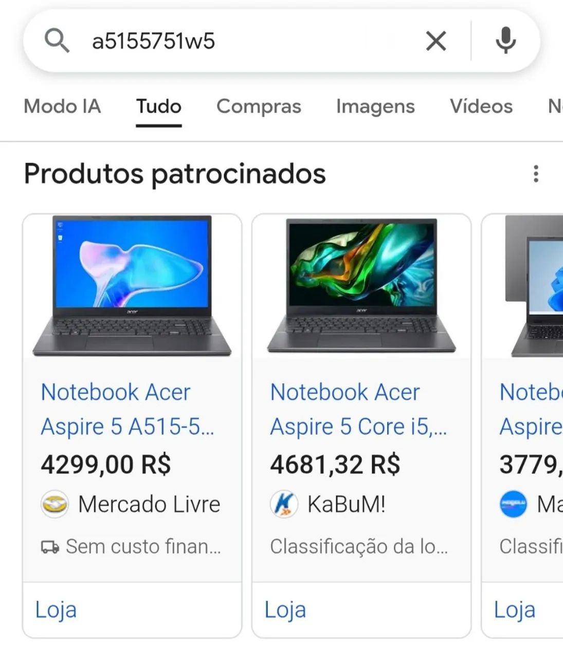 Acer Aspire 5 i5 8GB 256GB,  aceito troca por iPhone  - Foto 3