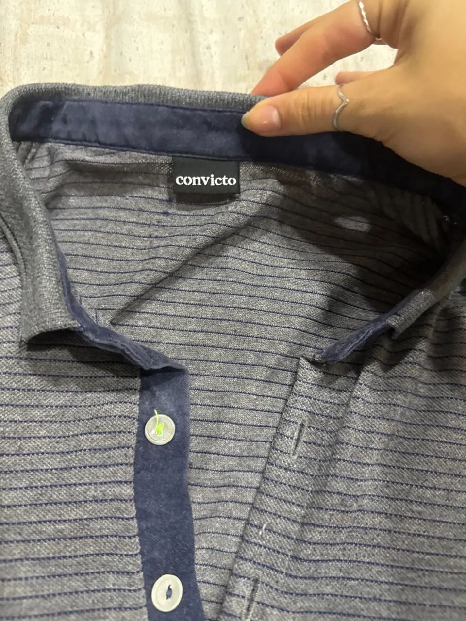 Camisa Polo Convicto Cinza - Foto 3