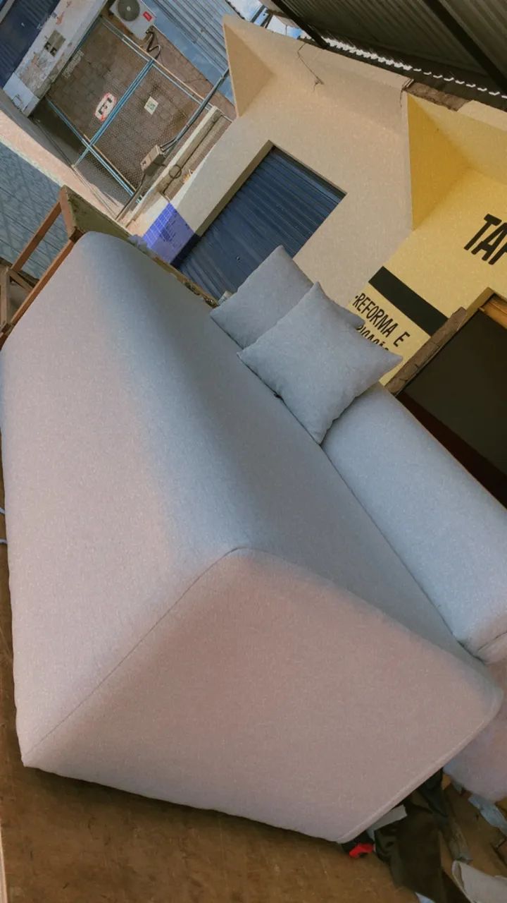 VENDO SOFÁ ORGÂNICO NO LINHO ESPUMA D28 soft 1200 - Foto 2