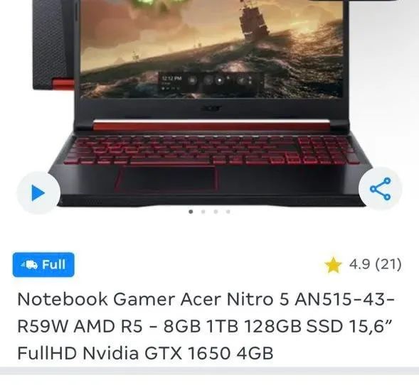 Notebook Acer Nitro 5 - Foto 3
