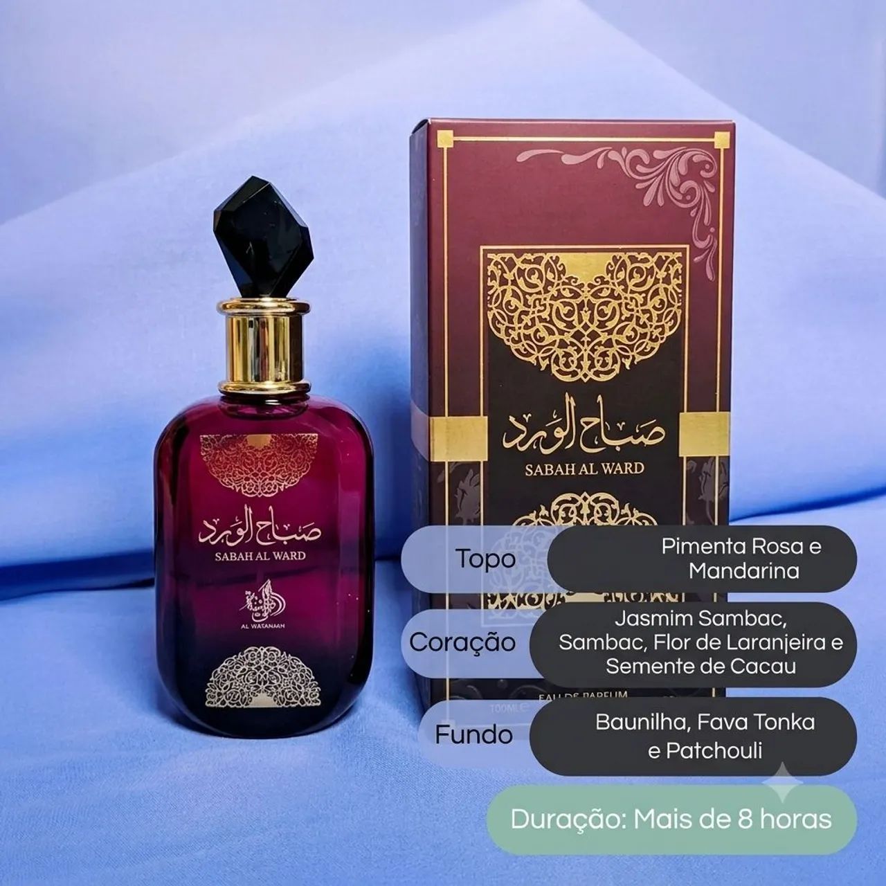 Perfume Árabe Sabah Al Ward 100 ml promoção  - Foto 4