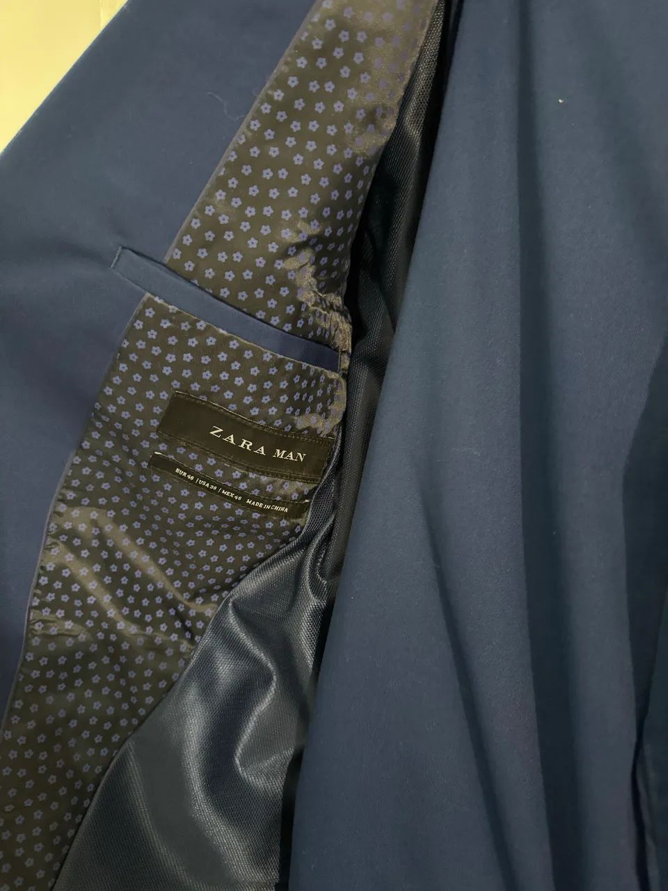 Terno Conjunto Zara Man Azul Slim - Foto 5