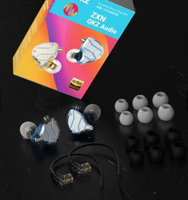Fone QKZ ZXN profissional retorno de palco + fone headset de brinde