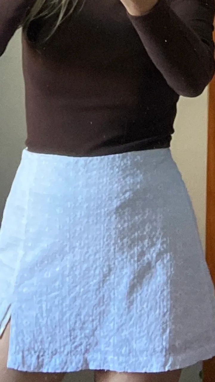 Saia branca de lase tamanho P - Foto 3