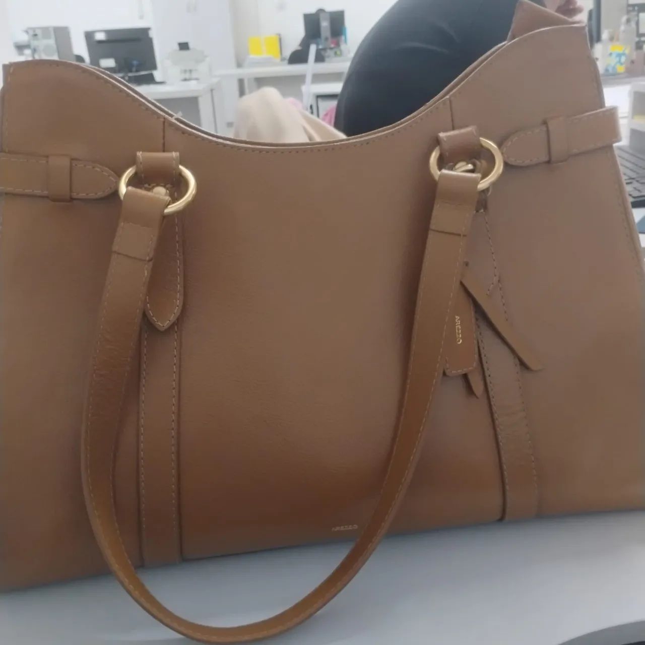 Bolsa de couro da Arezzo