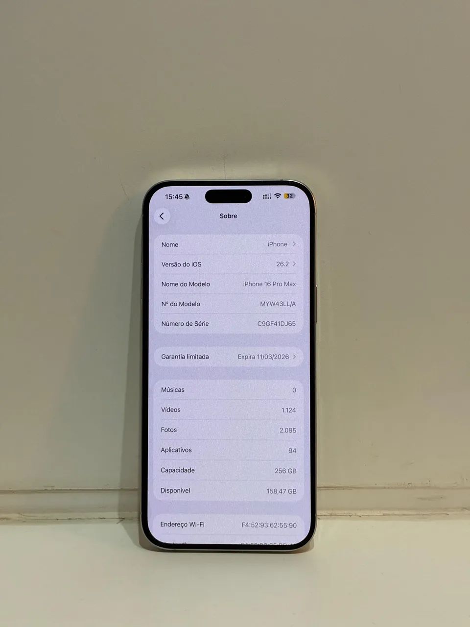 iPhone 16 pro Max 256GB Branco - Foto 3