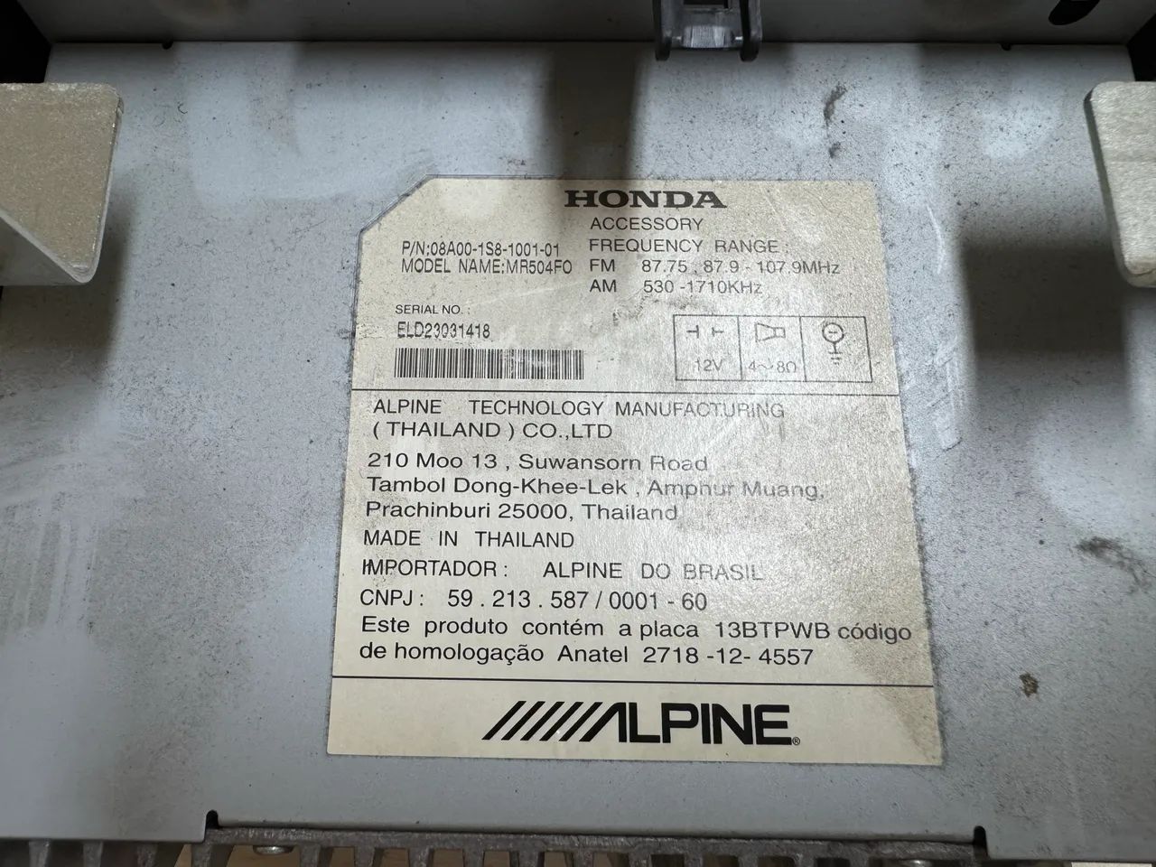 Rádio Bluetooth Honda Fit 2015 - Foto 2