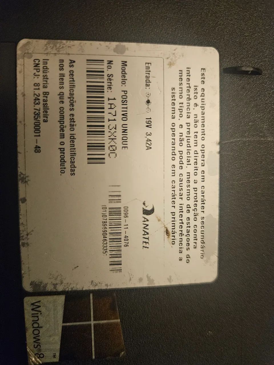 Vendo notbook positivo unique defeito - Foto 5