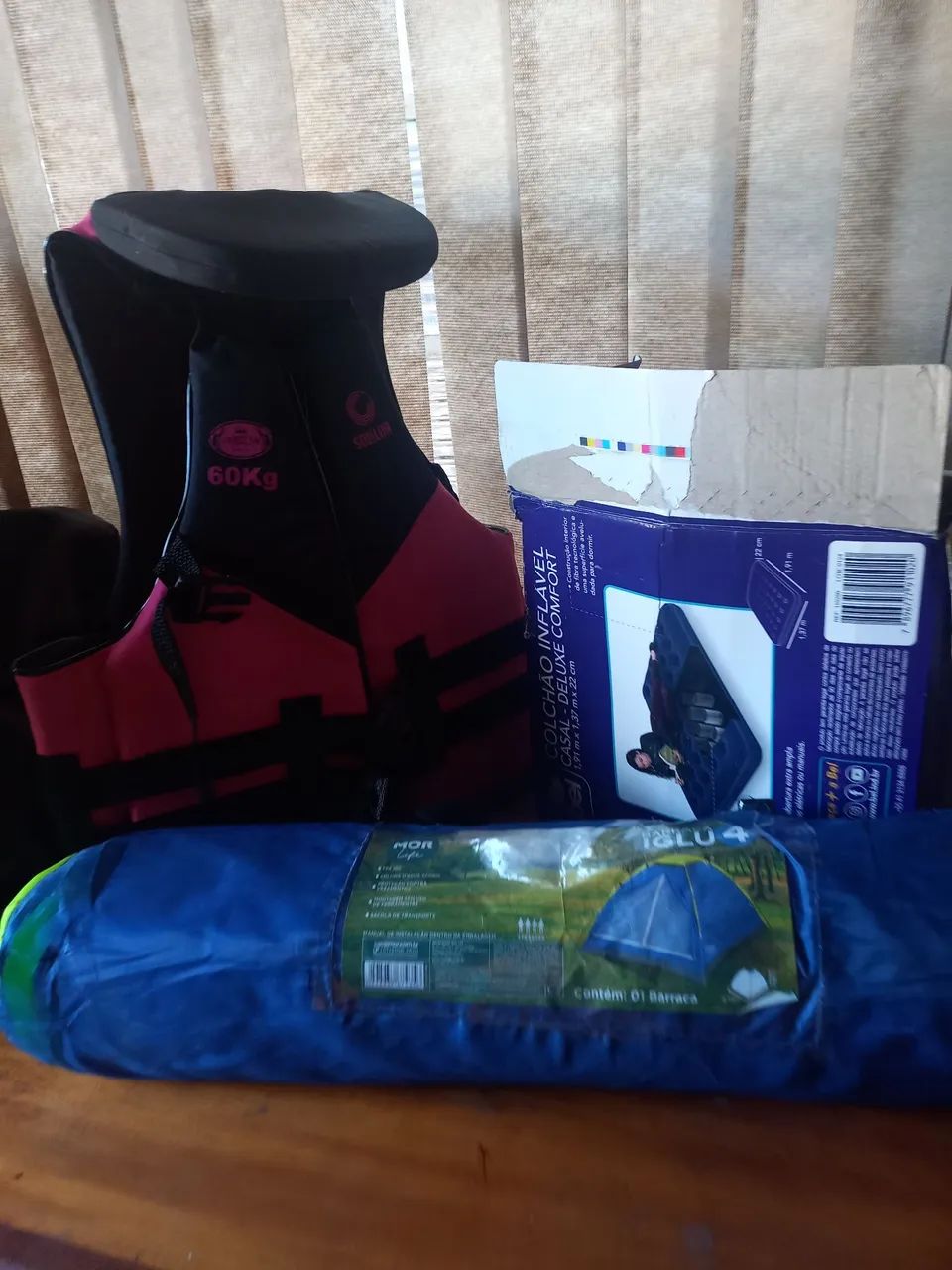 Barraca, colchão inflável e colete salva vidas.  - Foto 4