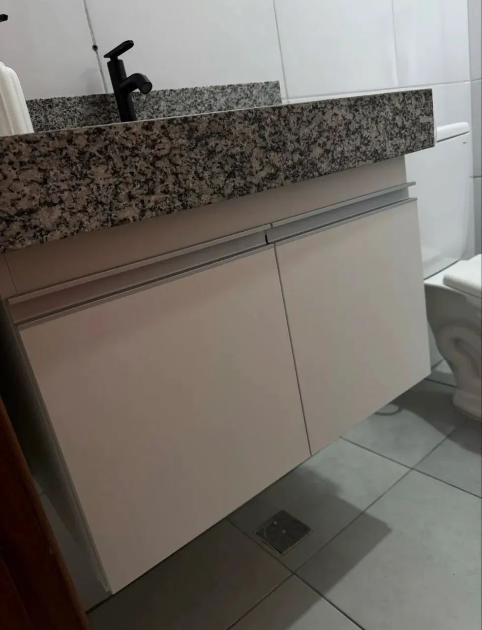 Gabinete banheiro 70cm 100%mdf