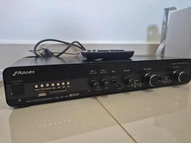 Amplificador Frahm Slim 2700 Optical  + Par de caixas de som JBL C521B