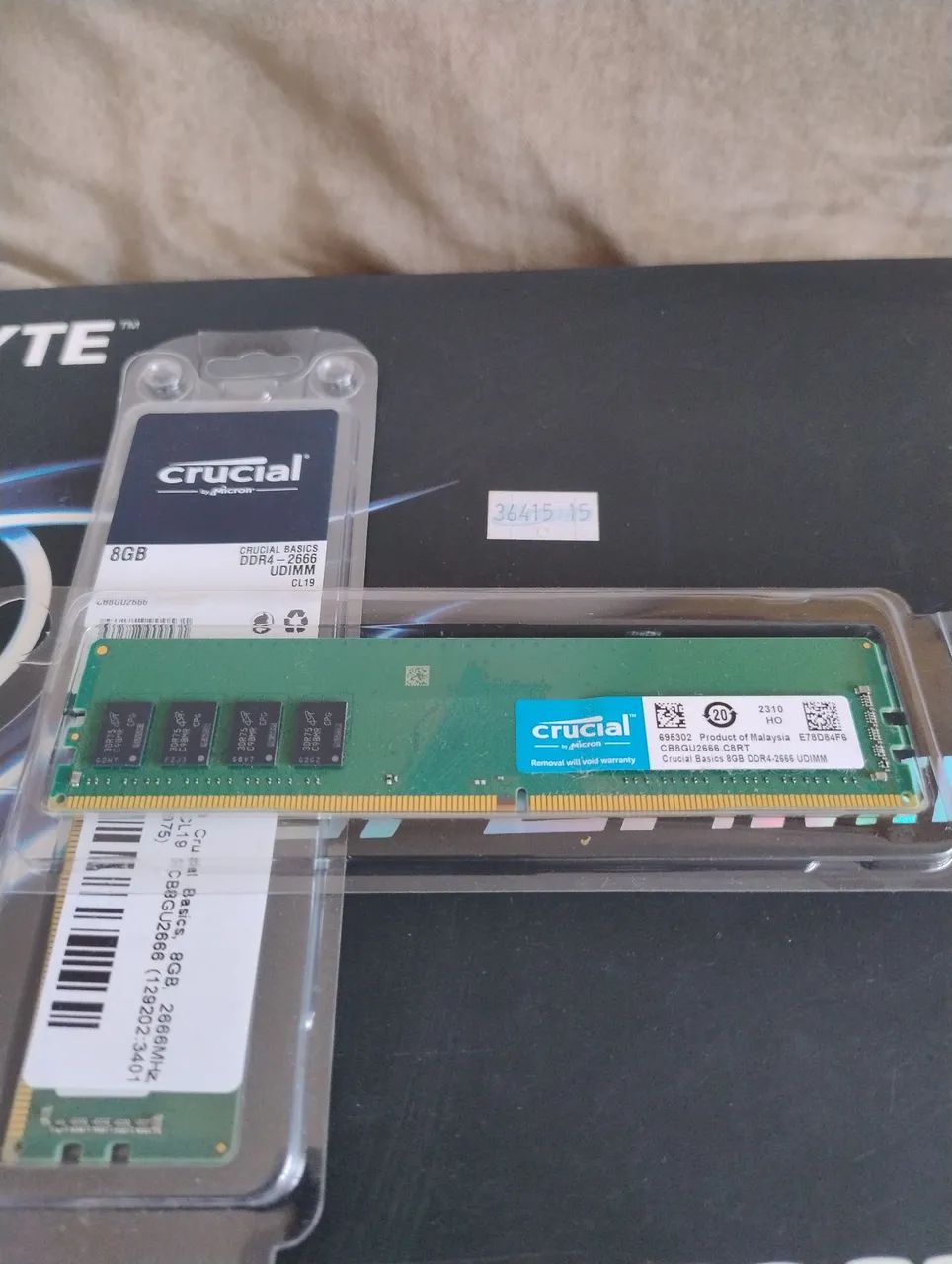 2 Memorias 8gb ddr4 crucial 2666mhz - Memória RAM - Parque das