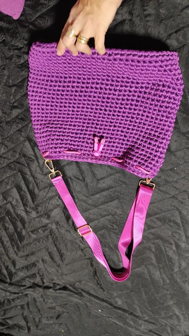 Bolsa crochê  - Foto 3