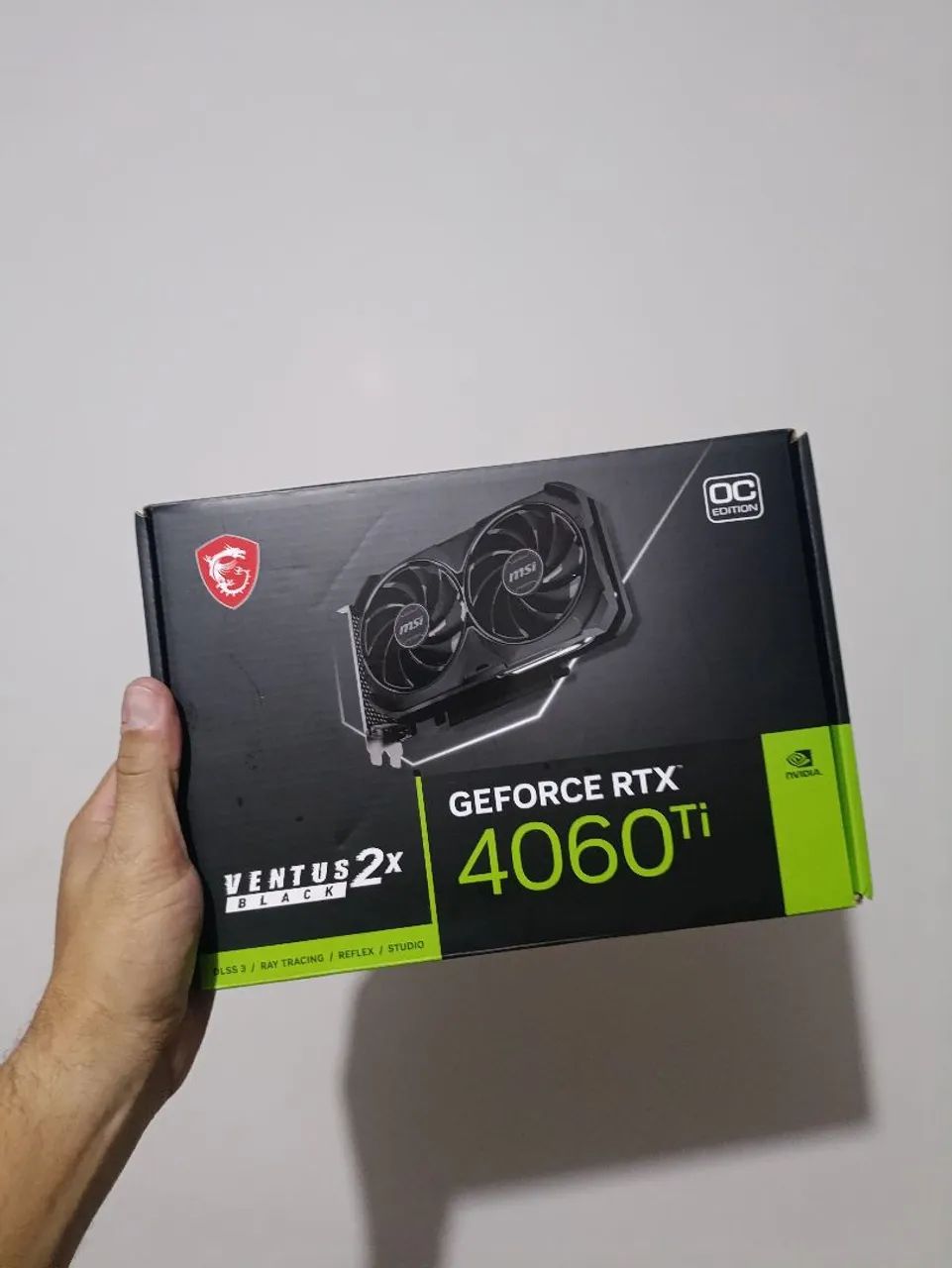 RTX 4060 Ti 8GB MSI Ventus 2X Black OC - DLSS 3, Ray Tracing
