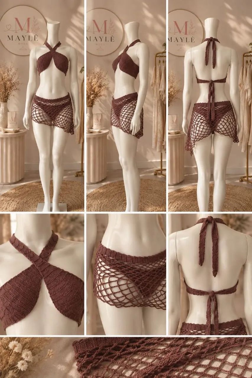 Conjunto de crochê 
