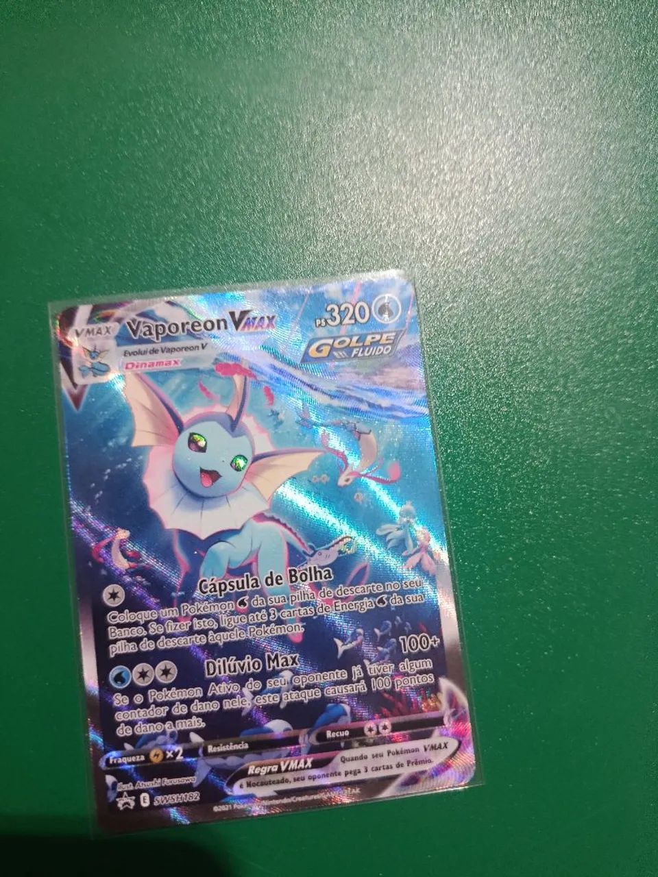 Vaporeon vmax perfeito estado swsh182