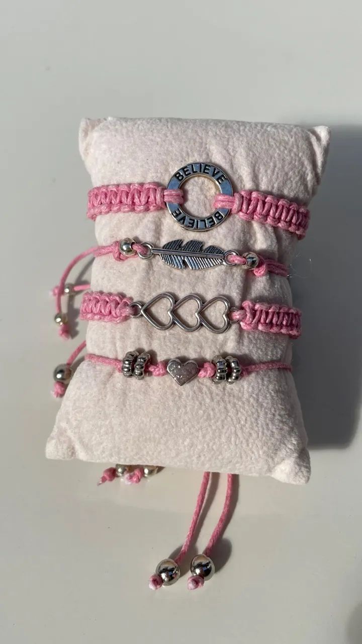 Kit pulseira macrame