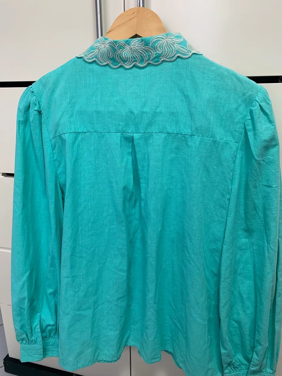 Camisa Feminina Bordada - Tam. M | Nova | 100% Algodão - Foto 4