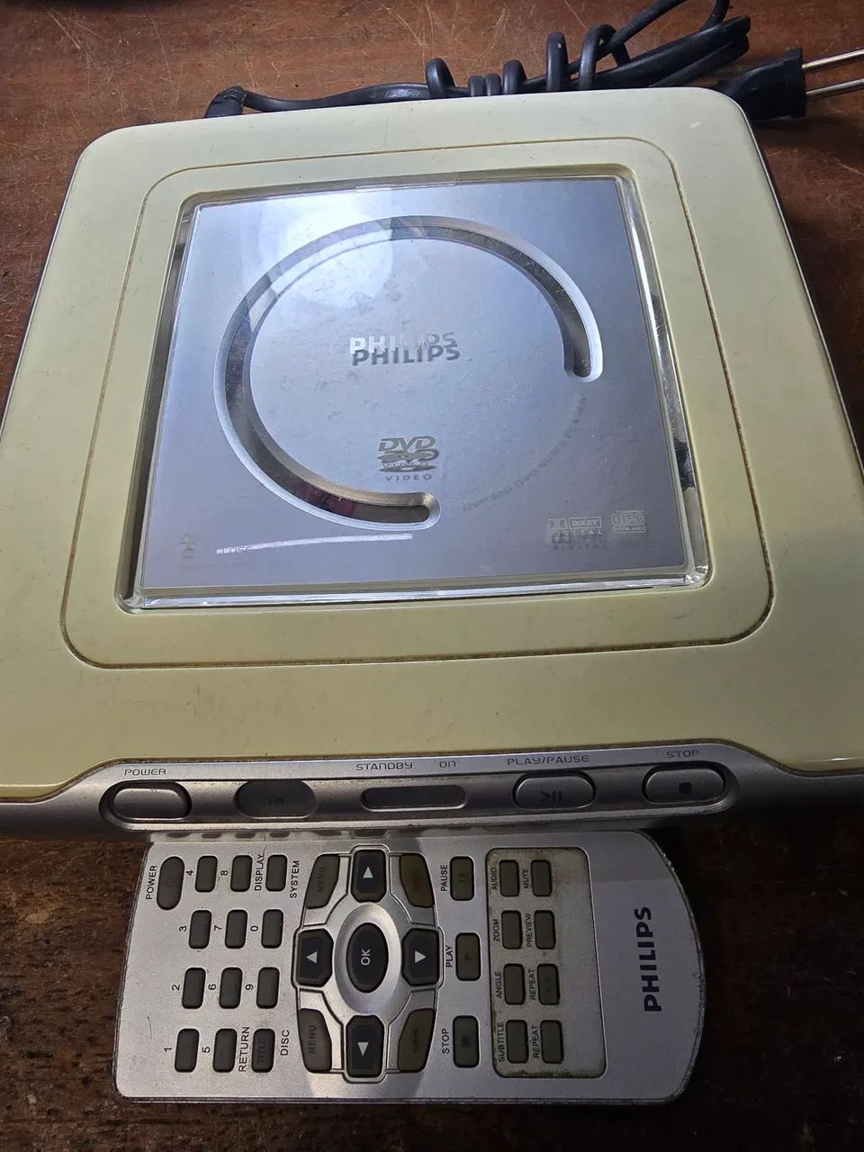 Dvd philips revisado funcionando 100% c/controle e cabo ac