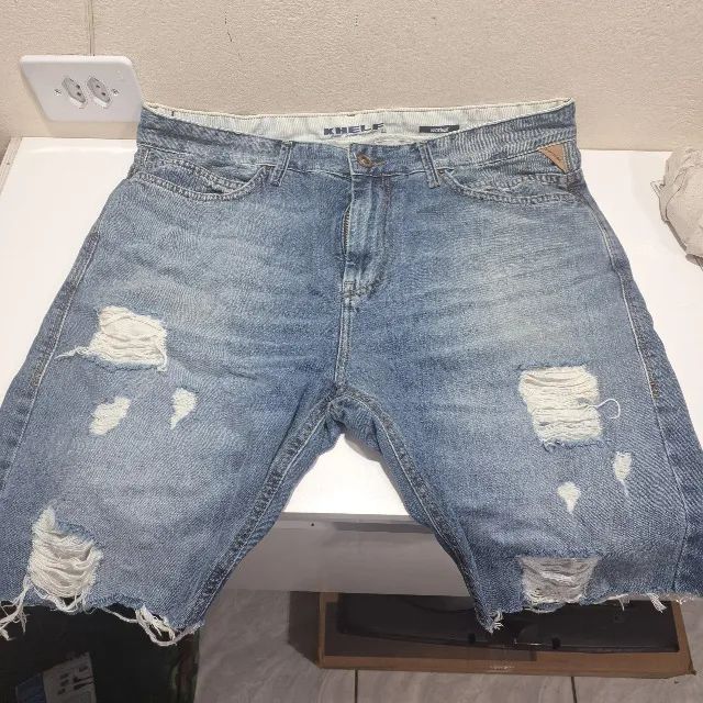 Bermuda Jeans Khef Worker Nº 44 Calça Original