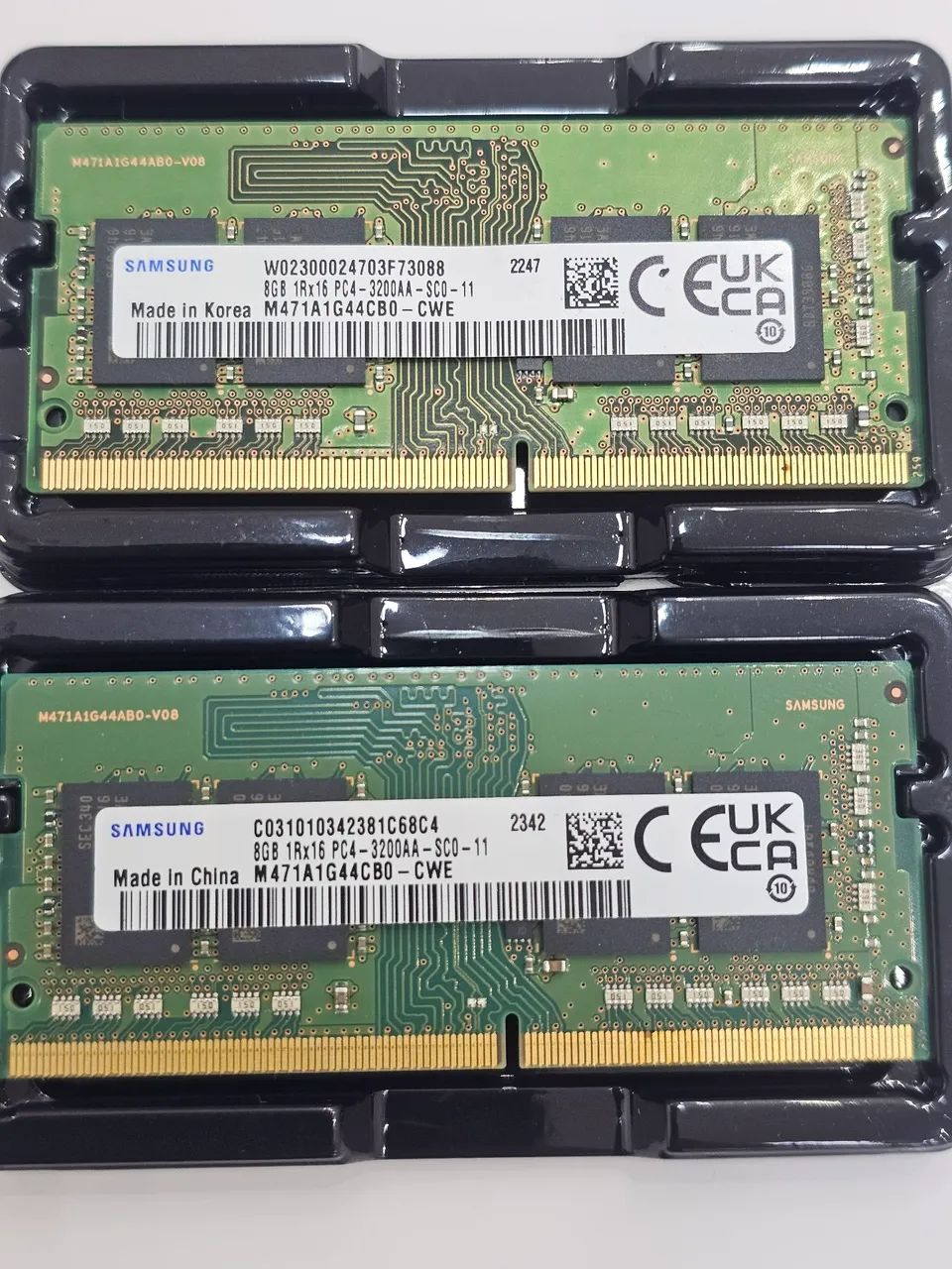 16 gb Memória Ram Samsung 2x8GB Ddr4 3200mhz Sodimm1.2v M471a1k43db1