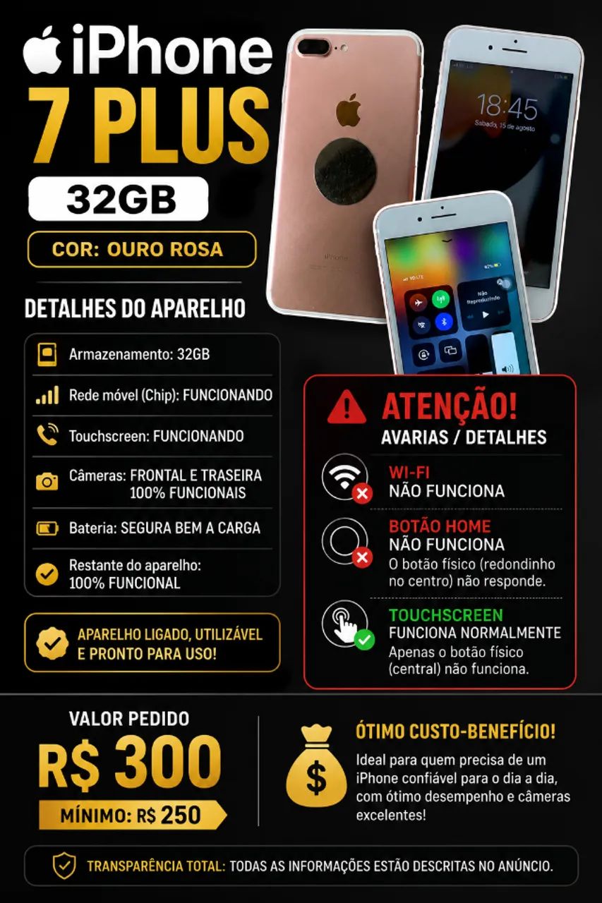 iPhone 7 Plus 32GB Rose